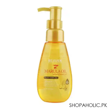 beaver marula oil miracle beauty oil silky hair oil, for all hair types, 100ml main image