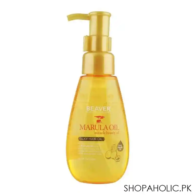 beaver marula oil miracle beauty oil silky hair oil, for all hair types, 100ml main image