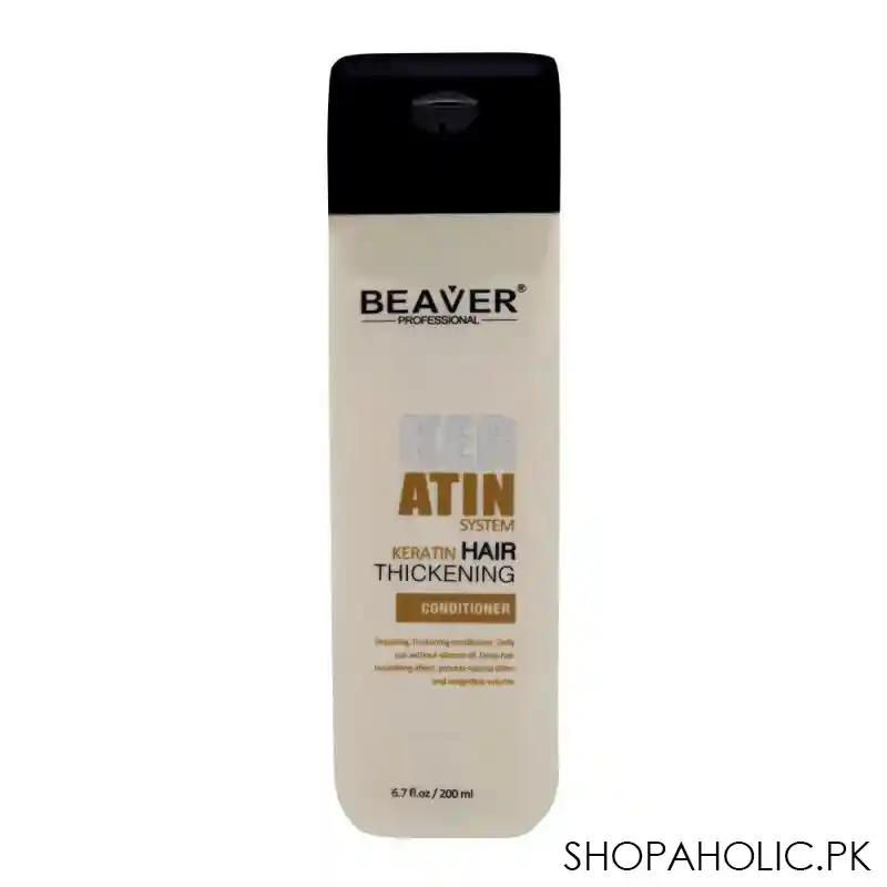 beaver professional keratin hair thickening conditioner 200ml main image