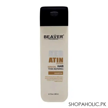 beaver professional keratin hair thickening shampoo 200ml main image