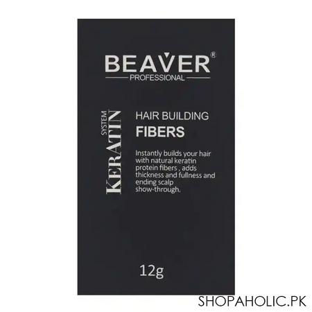 beaver professional keratin system hair building fibers black 12g main image