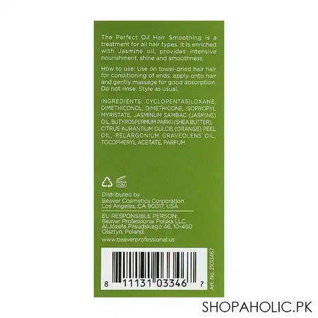beaver the perfect fresh hair smoothing oil, 50ml image2
