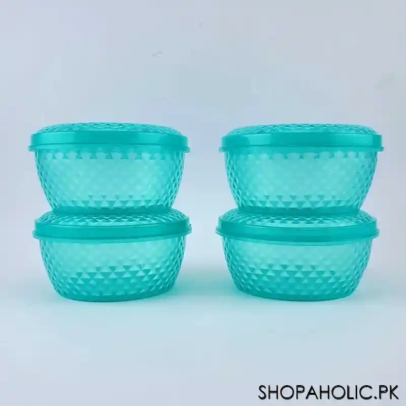 beli plastic (pack of 4) small diamonds storage bowl image2