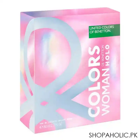 benetton colors woman holo, edt, fragrance for women, 100ml image2