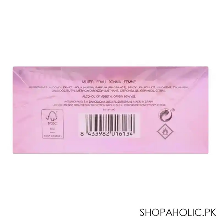 benetton colors woman holo, edt, fragrance for women, 100ml image3