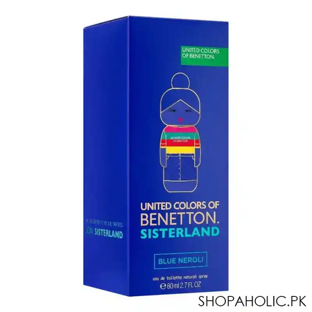 benetton united benetton sisterland blue neroli eau de toilette, for women, 80ml image2