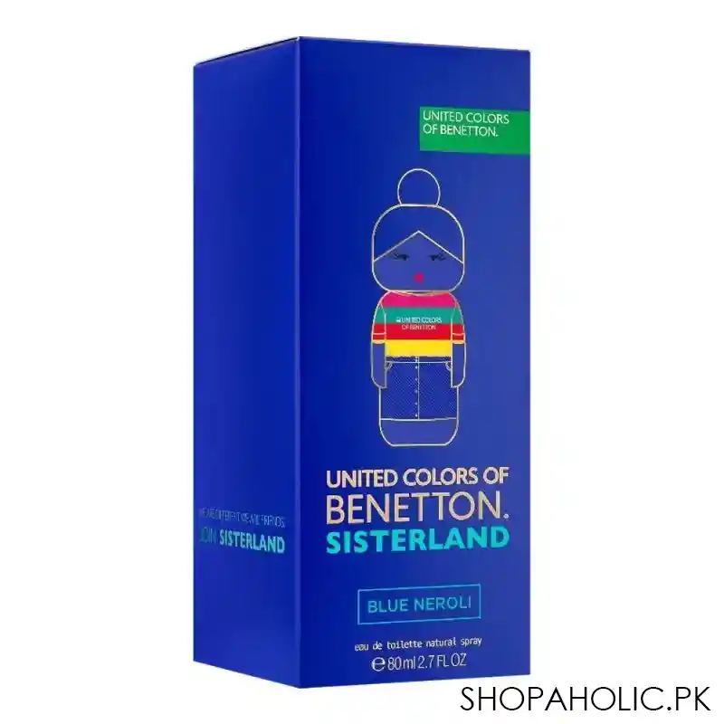 benetton united benetton sisterland blue neroli eau de toilette, for women, 80ml image2