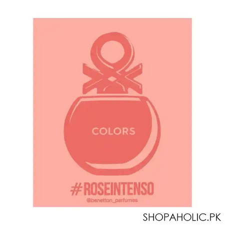 benetton united colors rose women intenso eau de parfum, 80ml image2