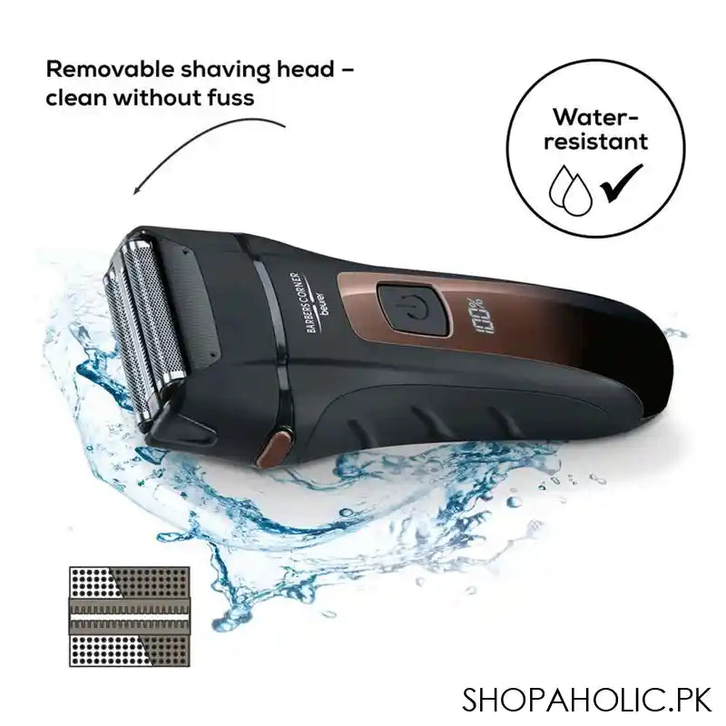 Beurer Barbers Corner Foil Shaver, Water-Resistant, HR7000 - Image 4