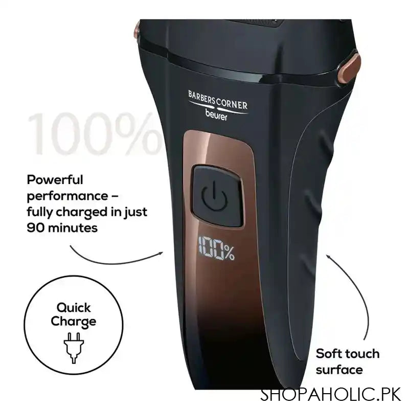 Beurer Barbers Corner Foil Shaver, Water-Resistant, HR7000 - Image 5