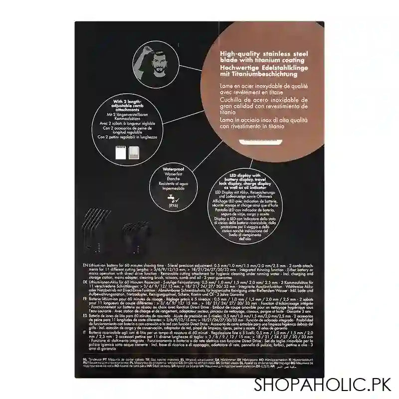 Beurer Barbers Corner Hair Clipper, Wireless Hair Trimmer, HR5000 - Image 2