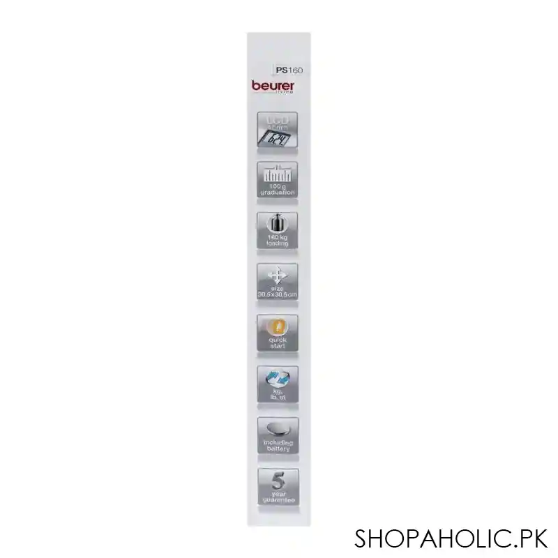 beurer bathroom scale, weight machine, ps 160 image4