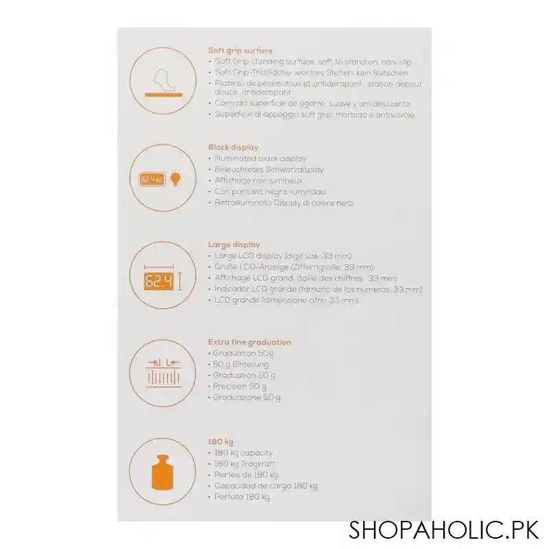 beurer bathroom weight machine scale, ps 240 image4