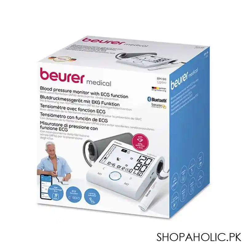 Beurer Cardio Blood Pressure Monitor With ECG Function, BM-96 - Image 2