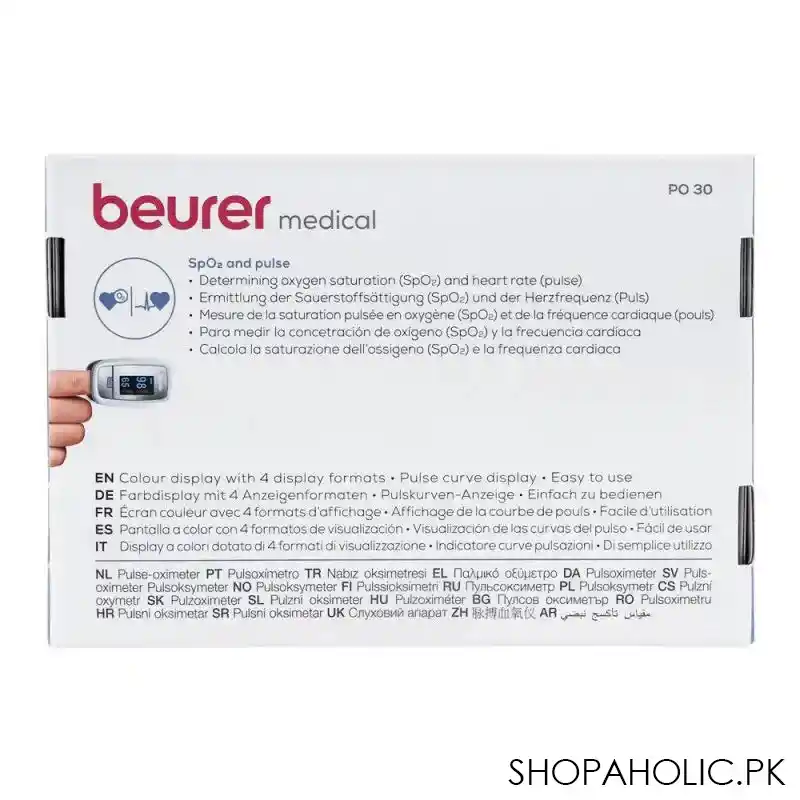 beurer instant digital pulse oximeter, po 30 image4