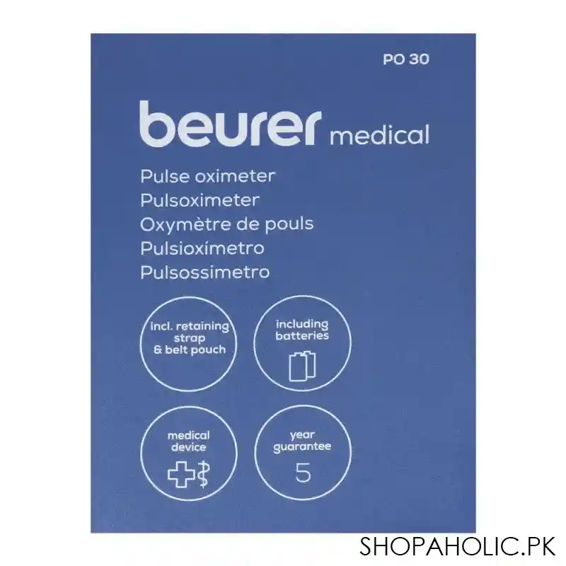 beurer instant digital pulse oximeter, po 30 image5