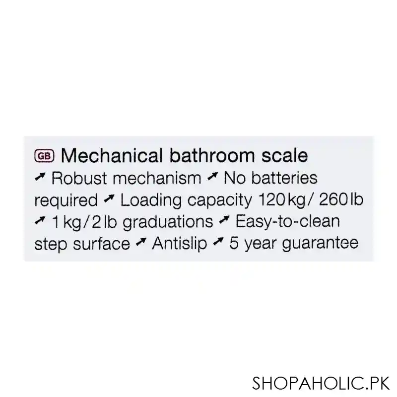 beurer mechanical bathroom scale, weight machine, ms 01 image3