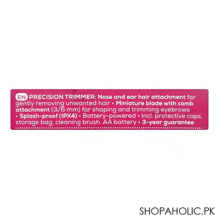 Beurer MN2X Precision Trimmer for Trimming and Shaping Eye, Nose and Ear Hair, Waterproof, 10252 - Image 3