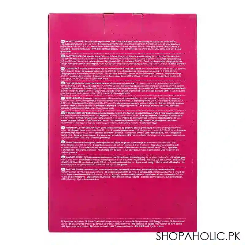 Beurer MN4X Beard Trimmer With lifelong sharpened Blades, 2-Combs Attached, 10260 - Image 5