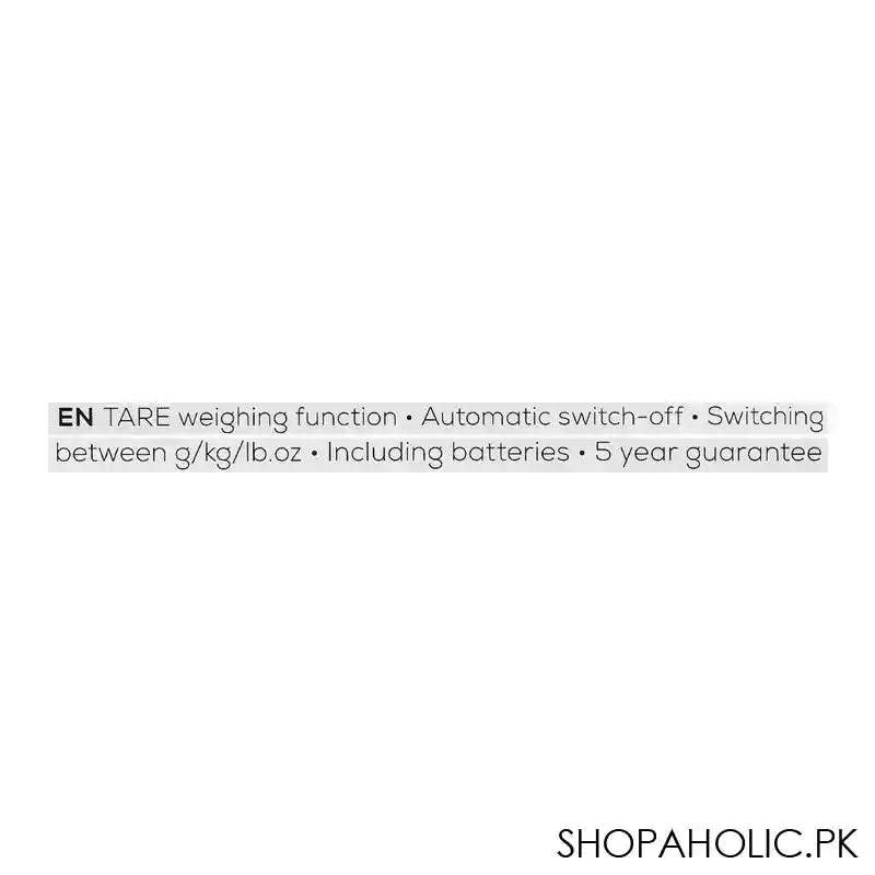 Beurer Wellbeing LCD Display Kitchen Scale, KS-26 - Image 2