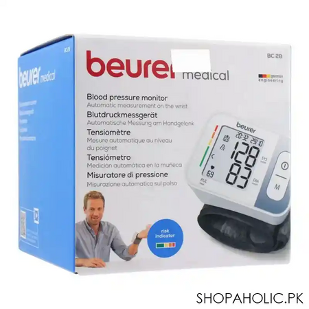 beurer wrist blood pressure monitor, bc 28 image2