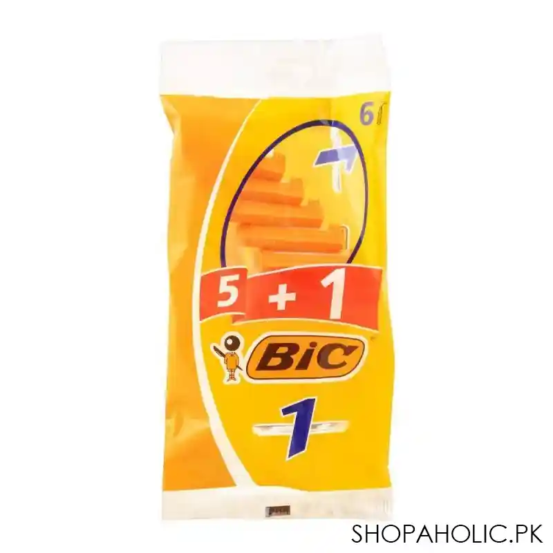 Buy BIC 1 Classic Disposable Razor, 5+1 Pack in Pakistan – Shopaholic.pk