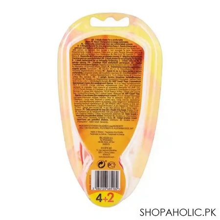 bic soleil lady razor, for women, 4+2 pack image4