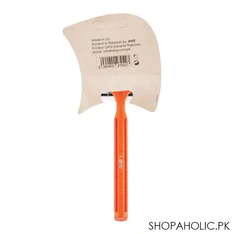 bic triple blade disposable razor, orange, 1 count image4