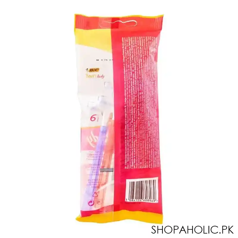 bic twin lady disposable razor, for women, 5+1 pack image5