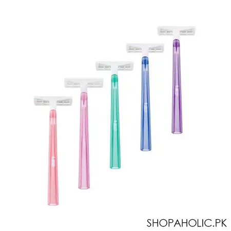 bic twin lady disposable razor, for women, 5+1 pack main image