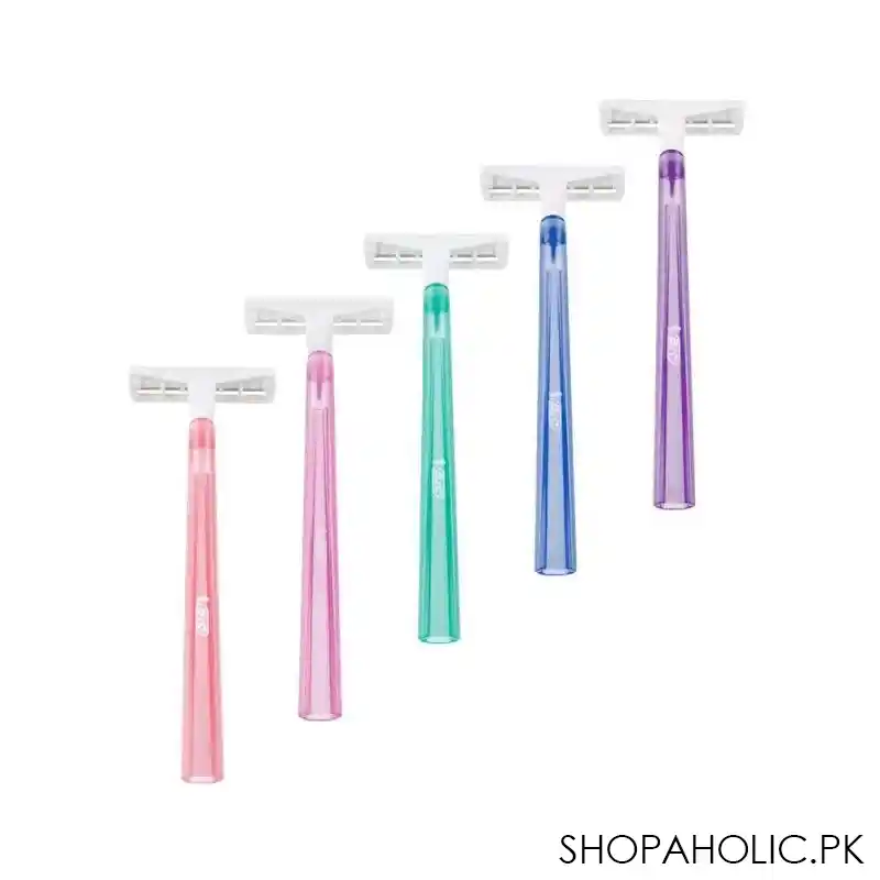 bic twin lady disposable razor, for women, 5+1 pack main image
