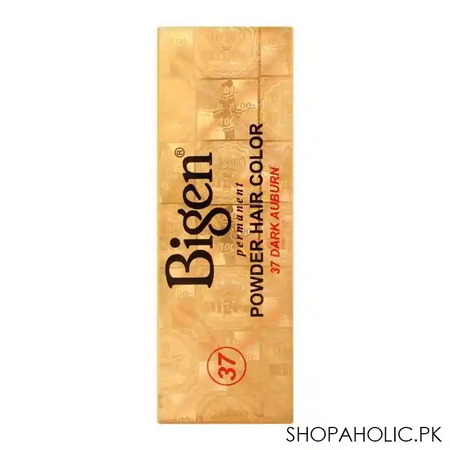 bigen permanent powder hair color, 37 dark auburn image4