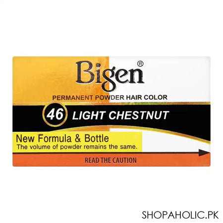 Bigen Permanent Powder Hair Color, 46 Light Chestnut - Image 4