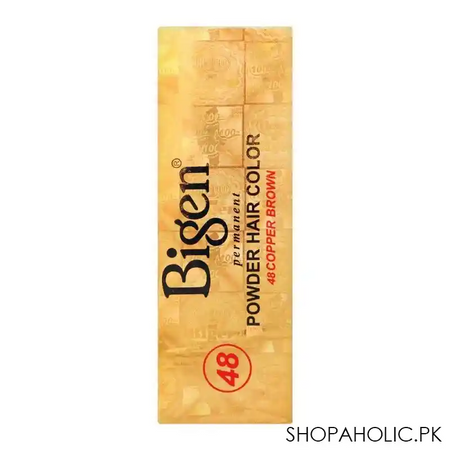 bigen permanent powder hair color, 48 dark chestnut image4