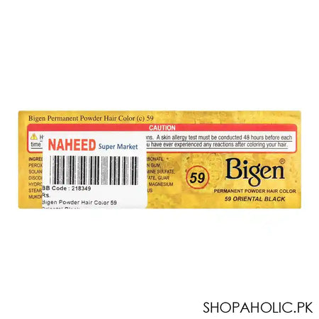Bigen Permanent Powder Hair Color, 59 Oriental Black - Image 2
