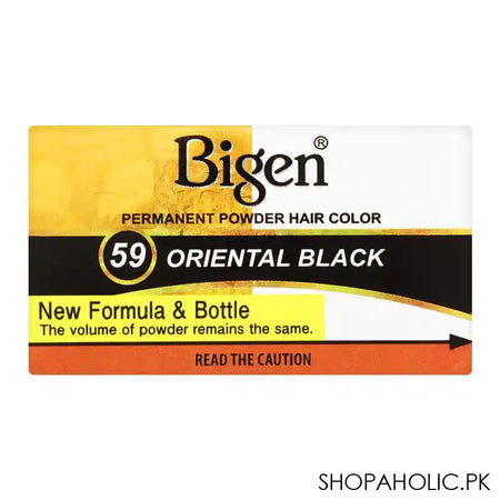 Bigen Permanent Powder Hair Color, 59 Oriental Black - Main Image