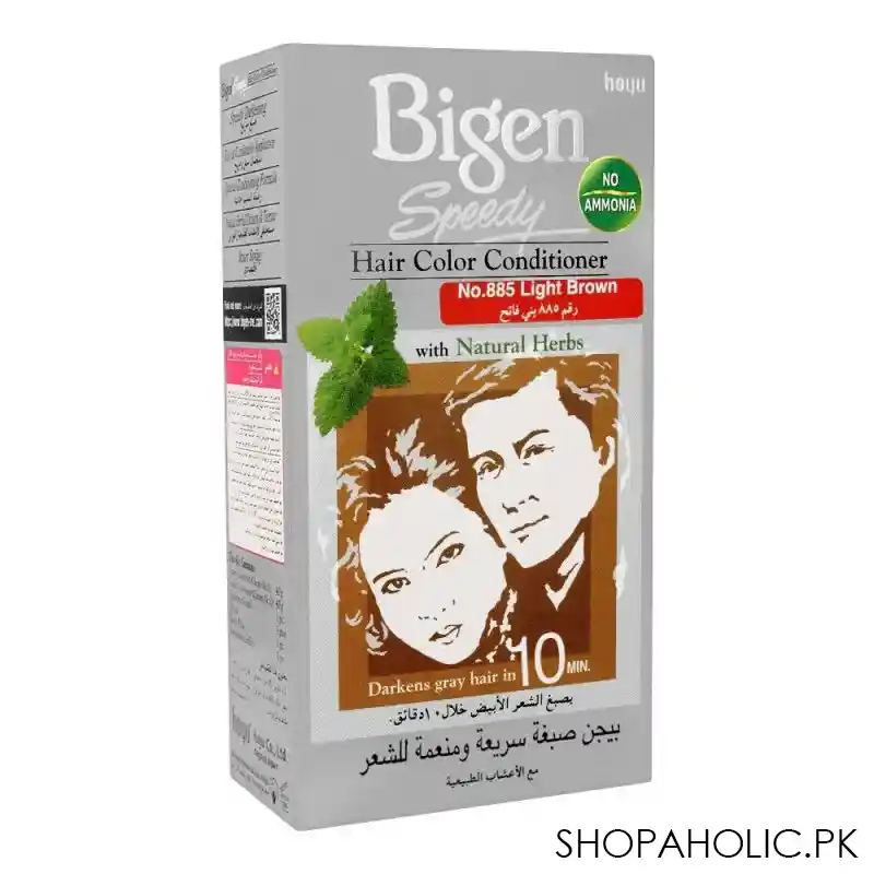 bigen speedy hair color conditioner, light brown 885 main image