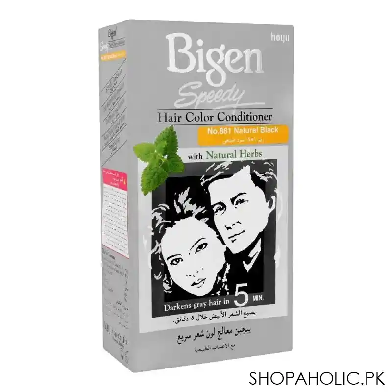 bigen speedy hair color conditioner, natural black 881 main image