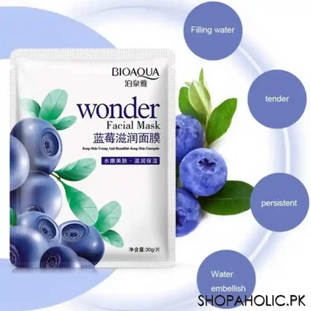 bioaqua blueberry wonder facial mask image3