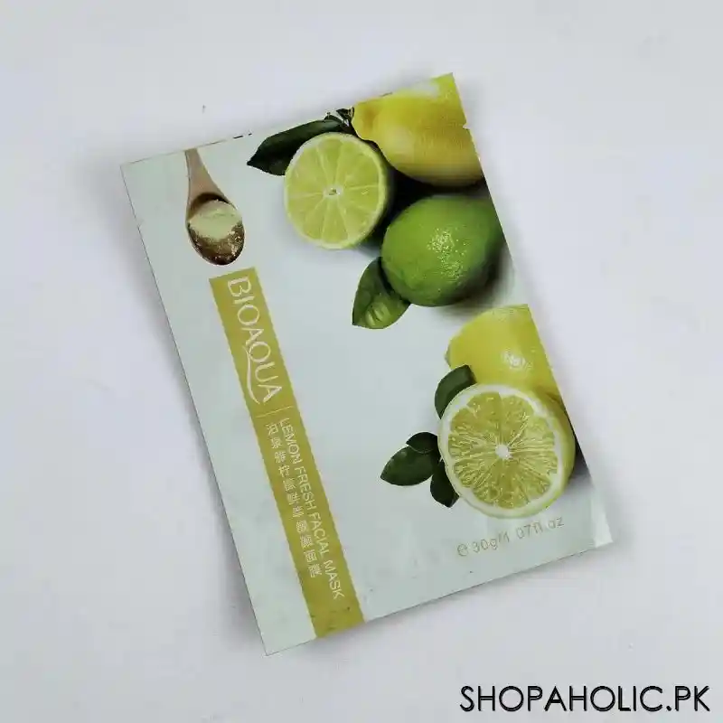 bioaqua lemon fresh and bright facial mask main image