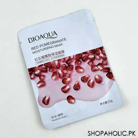 bioaqua red pomegranate moisturizing face mask main image