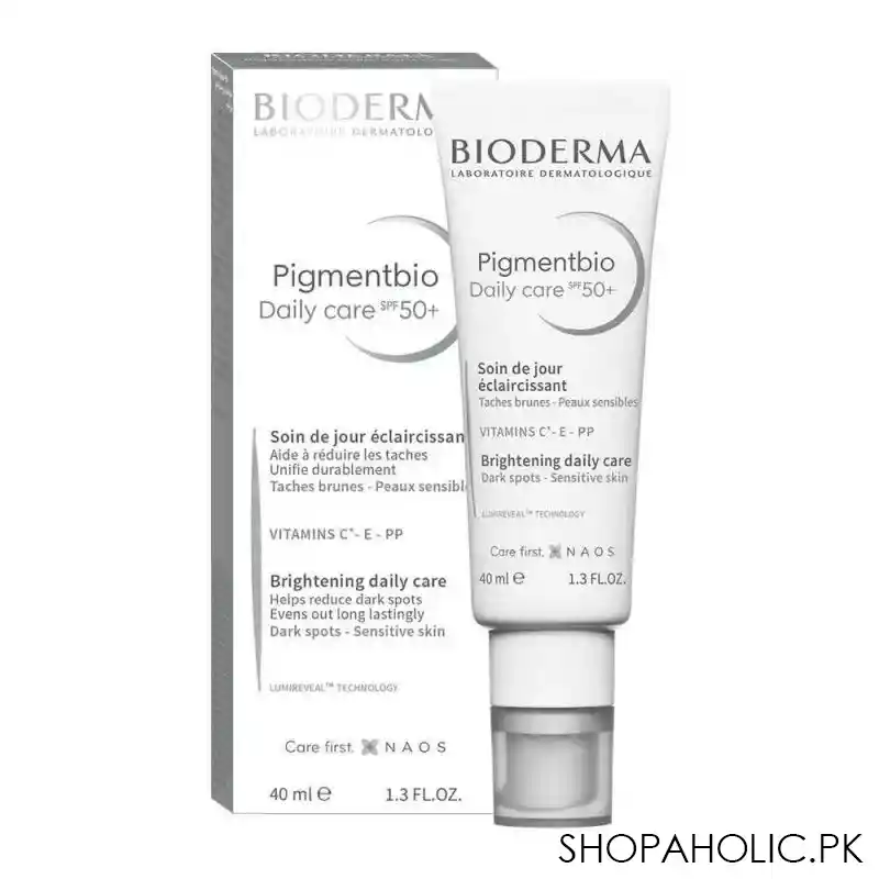 bioderma pigmentbio brightening daily care spf 50+ cream, 40ml image2