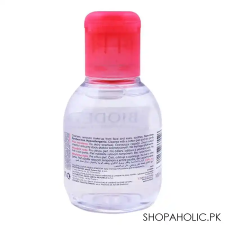bioderma sensibio h2o make up removing micelle solution 100ml image2