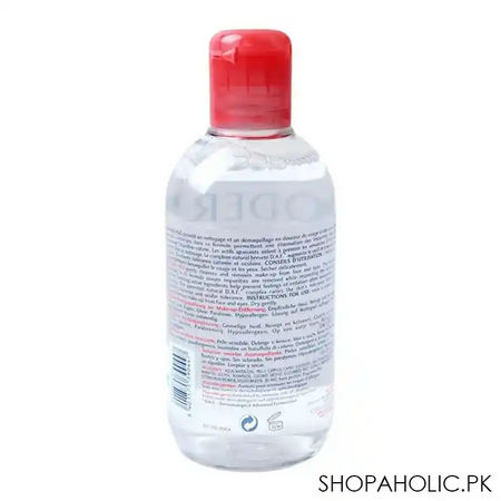 bioderma sensibio h2o make up removing micelle solution, sensitive skin, paraben free, 250ml image2