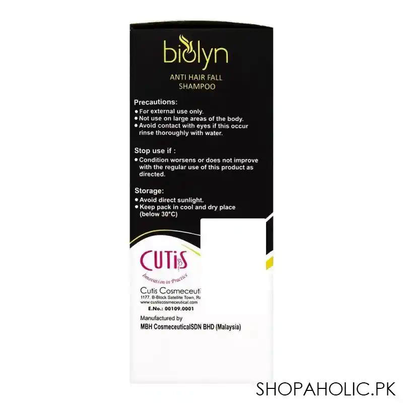 biolyn anti hair fall shampoo, reduces hair fall, 150ml image5