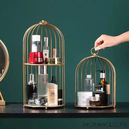 bird cage makeup organizer image5