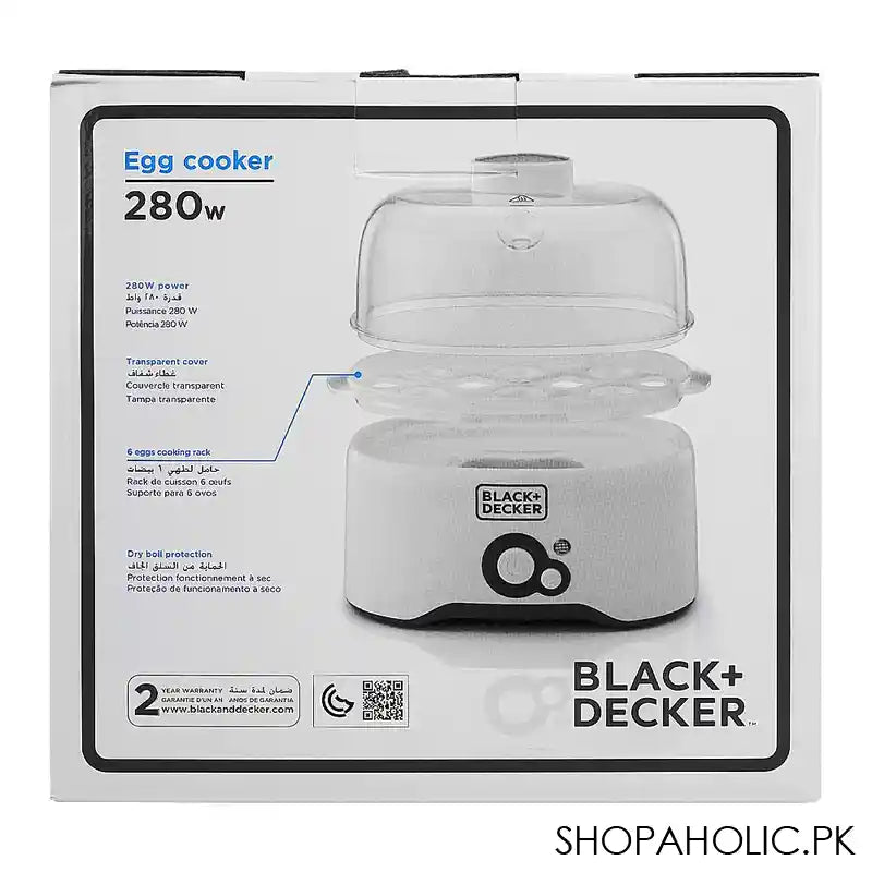 Black & Decker Egg Cooker, EG200-B5 - Image 2
