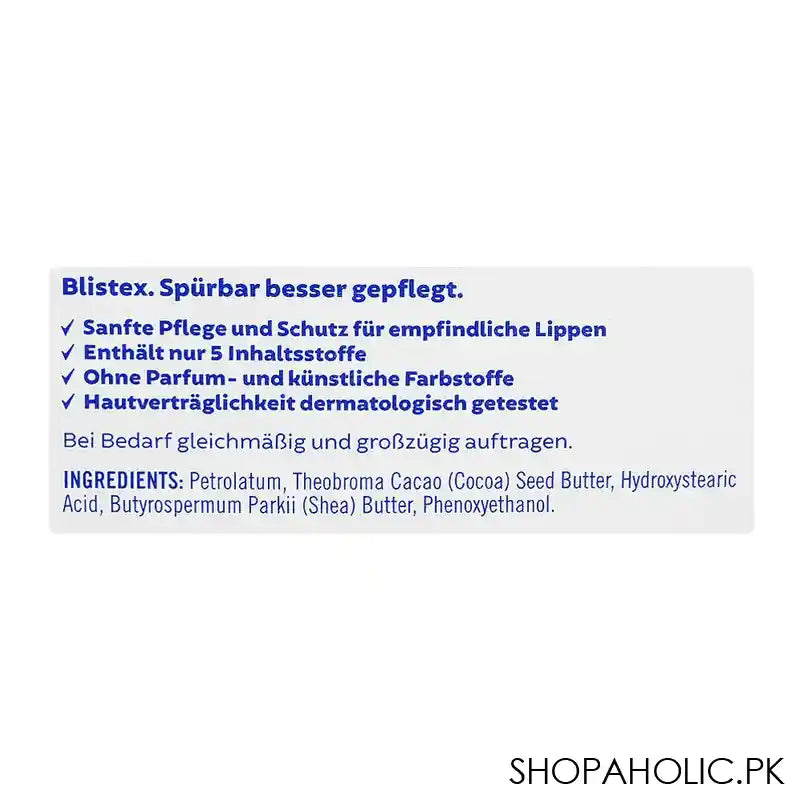 Blistex Sensitive Pure Care Lip Balm, 4.25g - Image 3