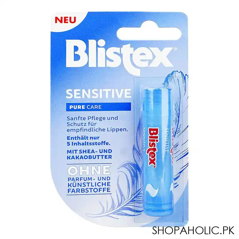 Blistex Sensitive Pure Care Lip Balm, 4.25g - Main Image