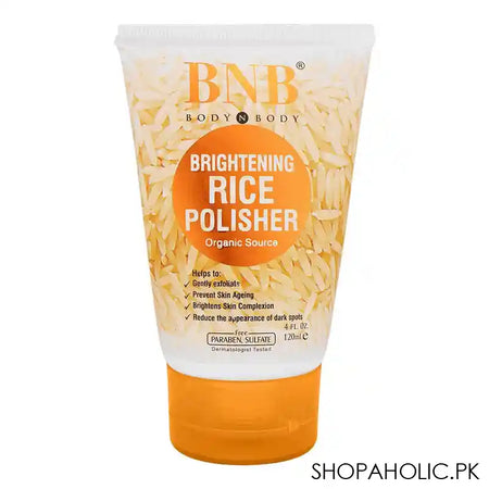 BNB Organic Source Brightening Rice Polisher, Paraben and Sulfate Free, Dermatologist-Tested, 120ml - Main Image